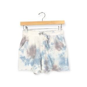 Free People Intimately Blue Tie Dye Kelly Washed Drawstring Shorts Size XS